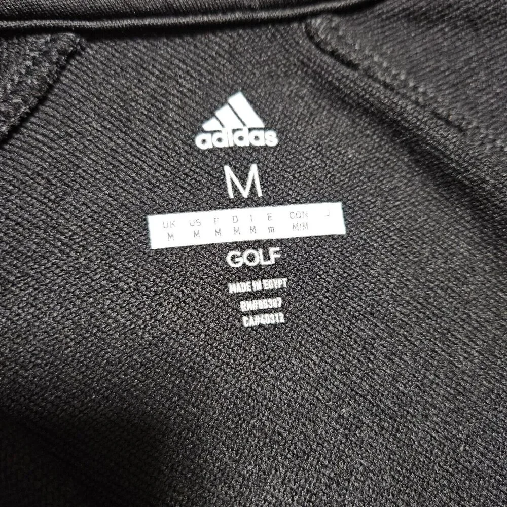 ADIDAS GOLF French Terry Pullover Mens M Active Fleece Quarter Zip Performance